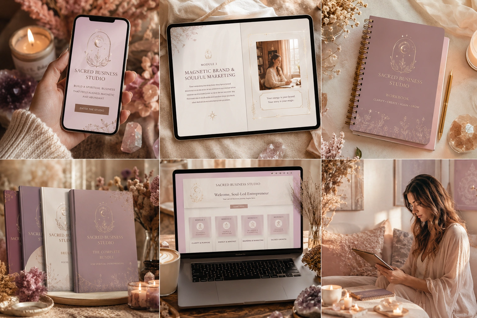 Sacred Business Studio Grimoire mockup